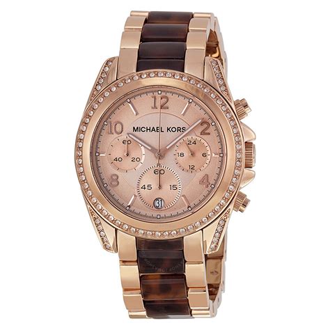 michael kors rose gold braided watch|mk rose gold watch sale.